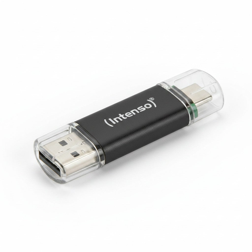 Limendahome Intenso Twist Line 256 GB Dual USB-Stick mit USB-C und USB-A Anschluss in Anthrazit, 70MB/s