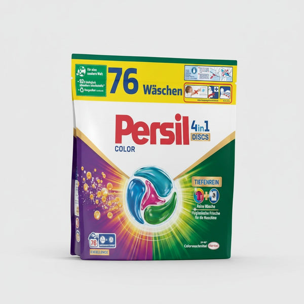Limendahome Persil Color 4in1 DISCS Waschmittel für 76 Waschladungen mit Tiefenrein Technologie für reine Wäsche und Frische.