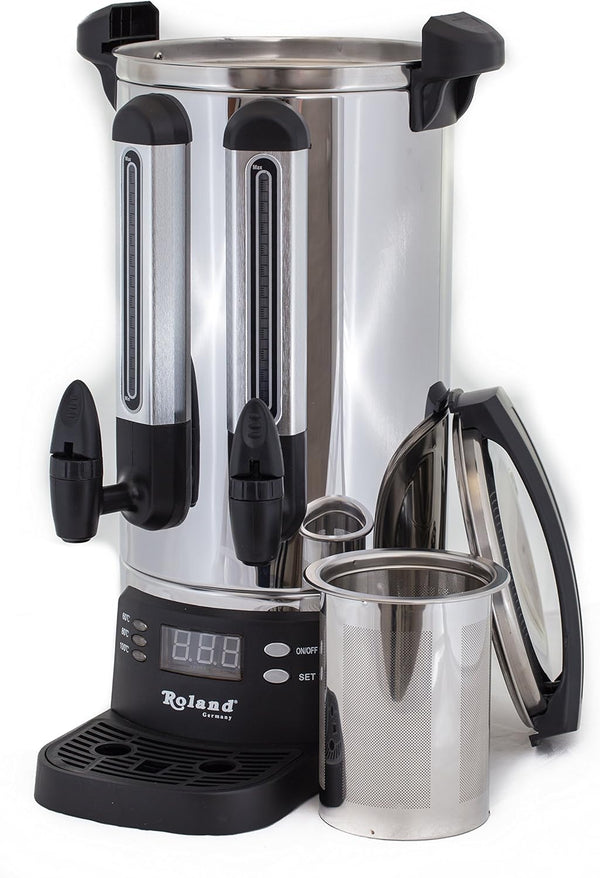 Roland Samowar Teemaschine Ð Teekocher & Wasserkocher (Edelstahl) 20 liter